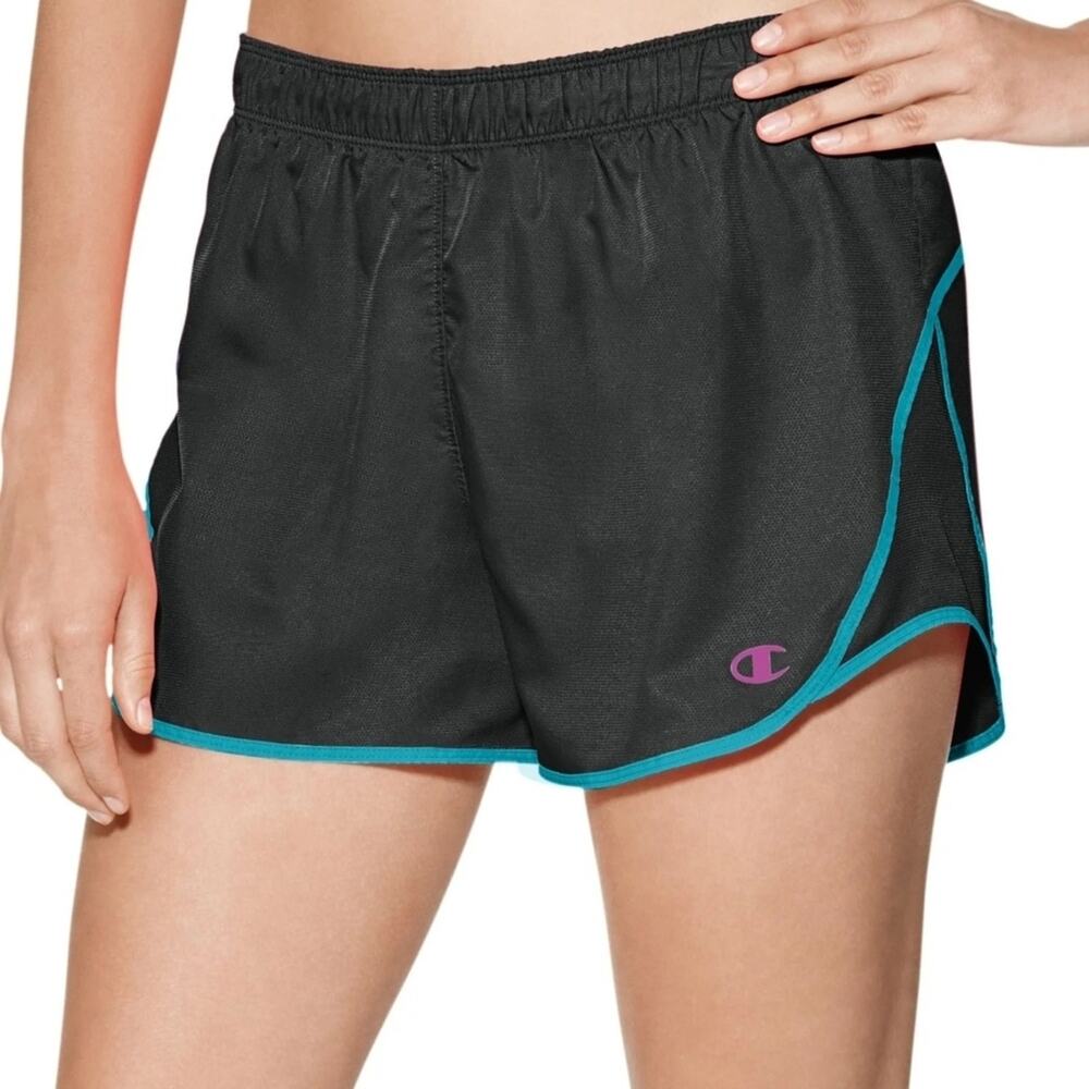 Champion Women's Powertrain Black Athletic Sports Shorts Sz M #1557